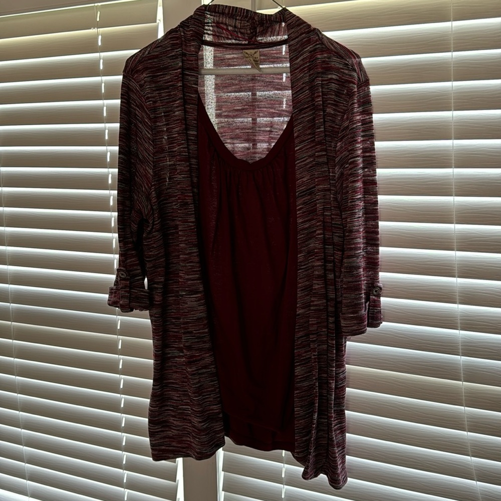 Women’s Faded Glory 2x (18-20) 2-fer blouse